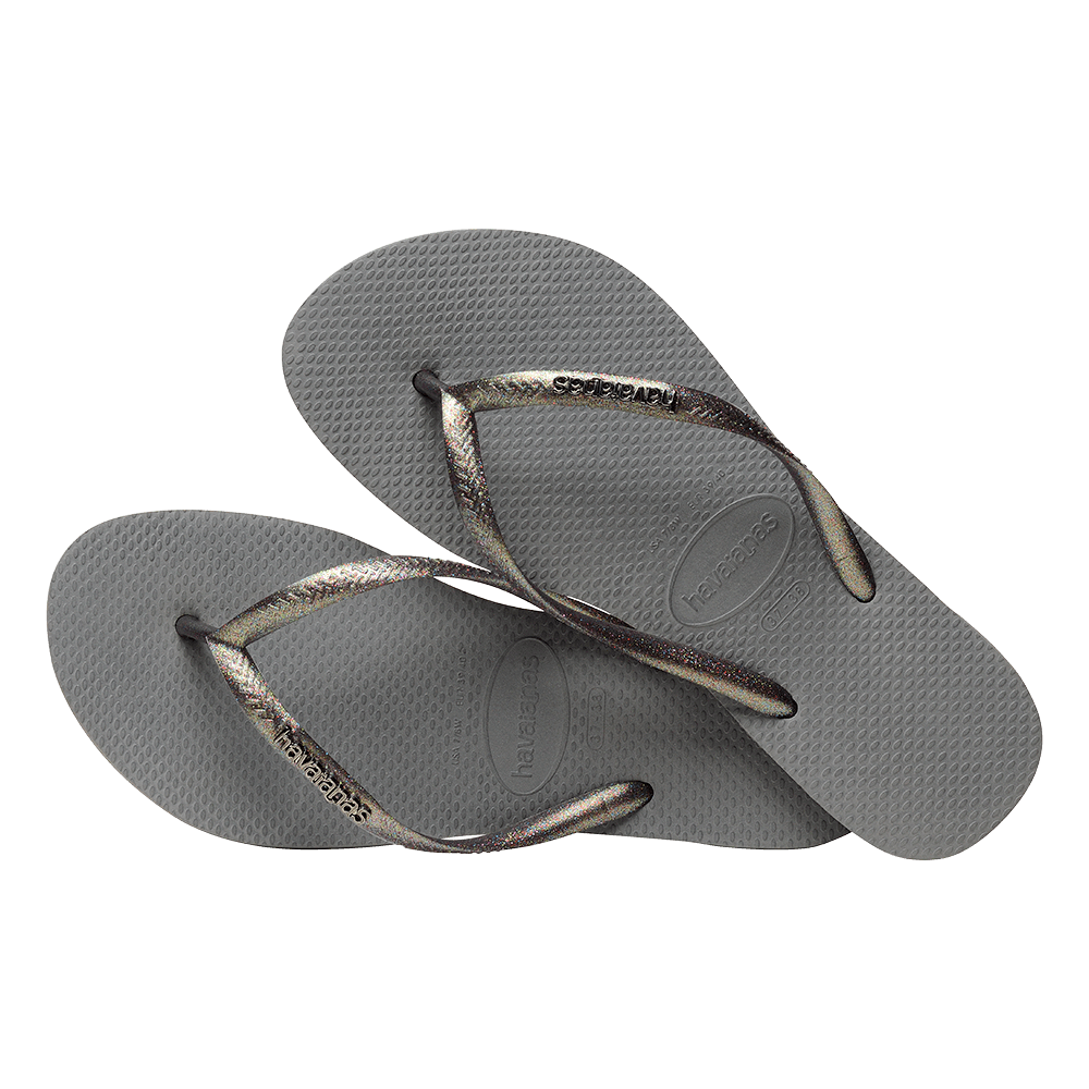 Slim Logo Metallic Flip Flops - Havaianas Malaysia