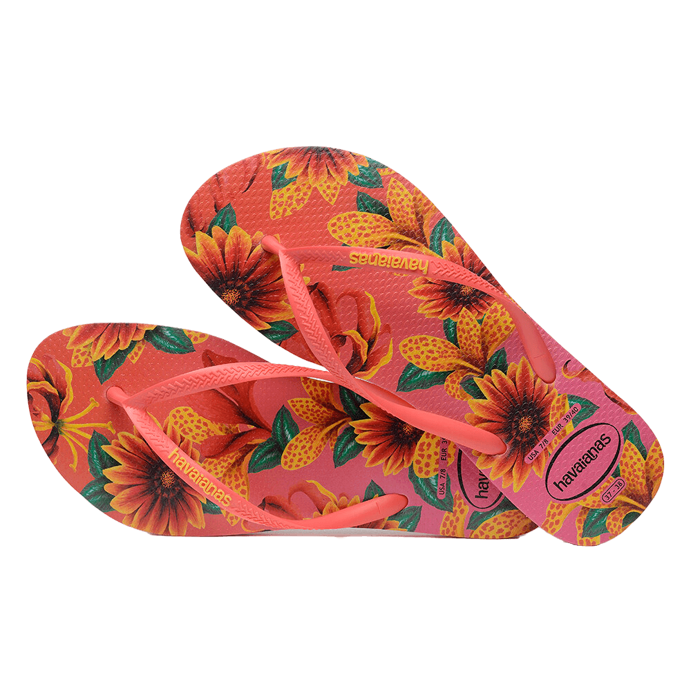 Slim Floral Flip Flops - Havaianas Malaysia