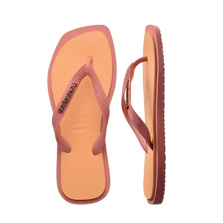 Top Square Fusion Flip Flops