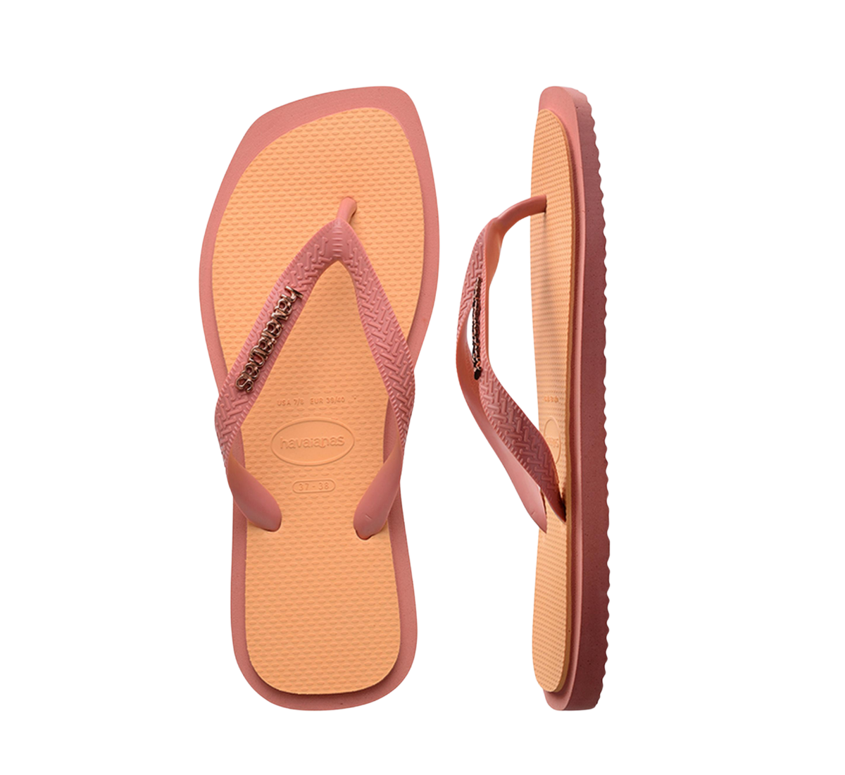 Top Square Fusion Flip Flops
