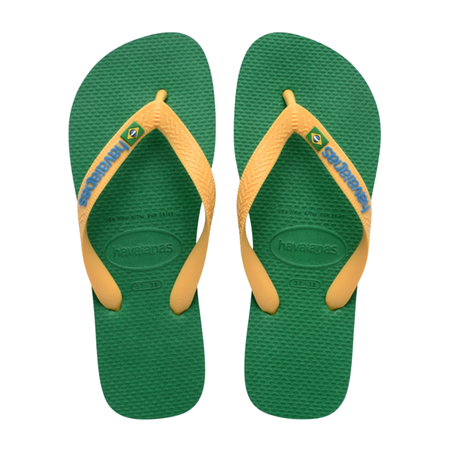 Unisex Brasil Logo Flip Flop