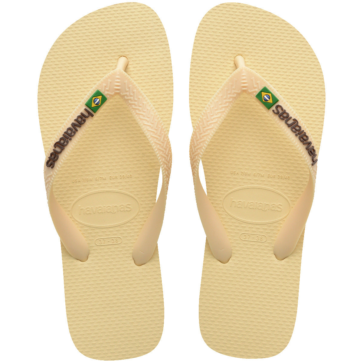 Unisex Brasil Logo Flip Flop
