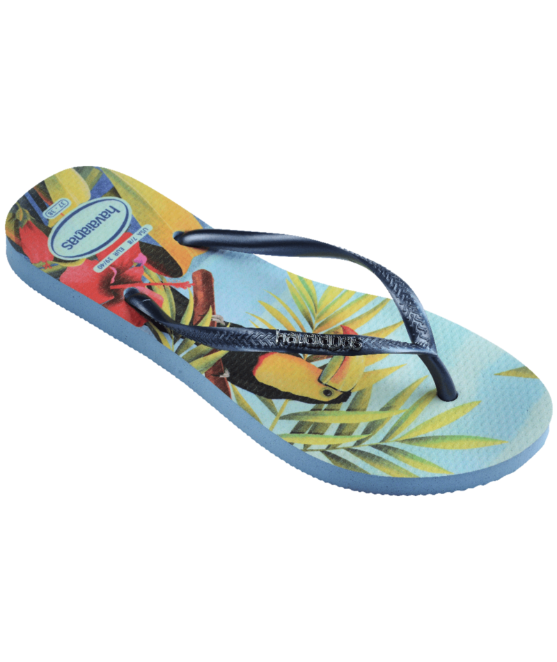 Slim Tropical Flip Flops