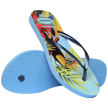 Slim Tropical Flip Flops