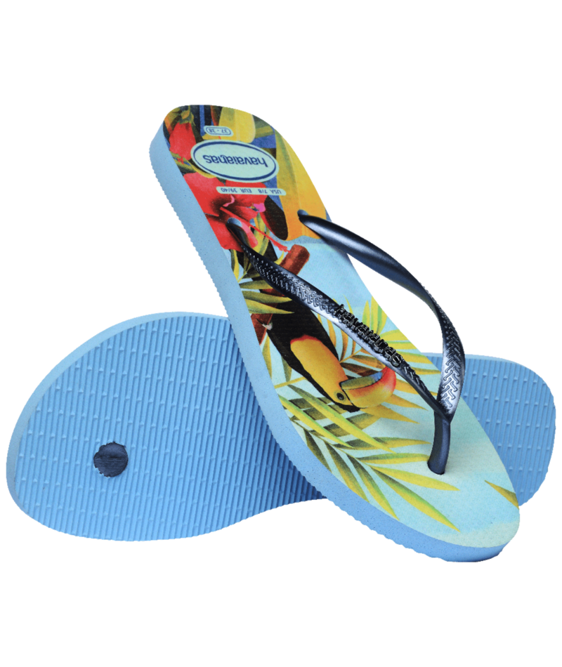 Slim Tropical Flip Flops