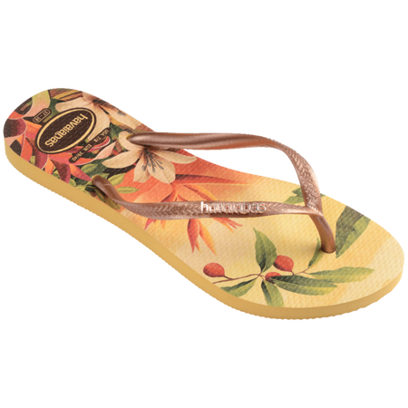 Slim Tropical Flip Flops