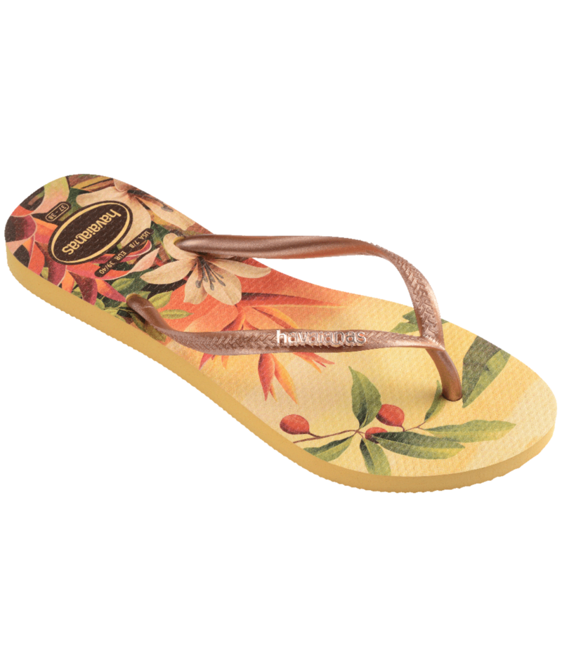 Slim Tropical Flip Flops