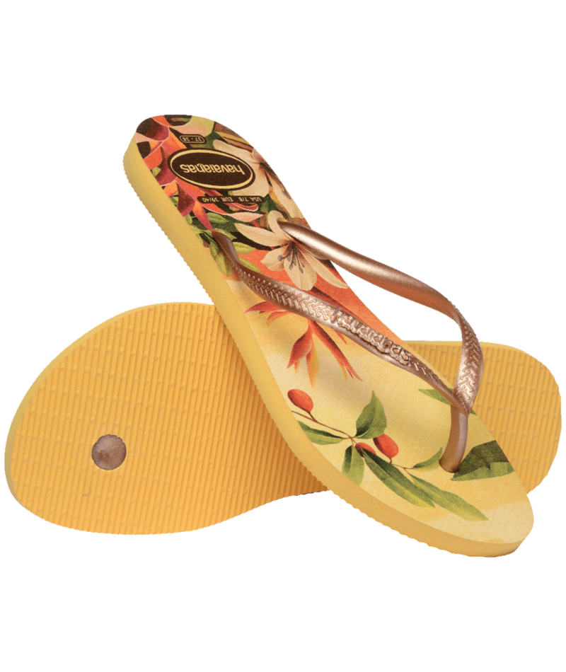 Slim Tropical Flip Flops
