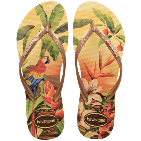 Slim Tropical Flip Flops