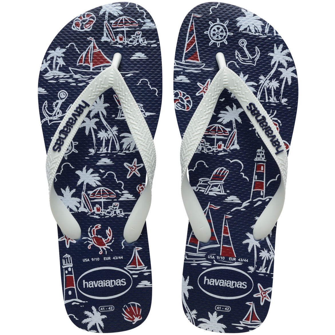 Top Nautical Flip Flops