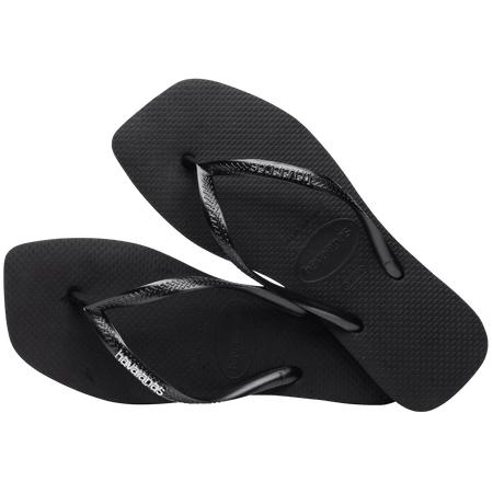 SANDALIAS HAVAIANAS SLIM SQUARE LOGO METAL FC