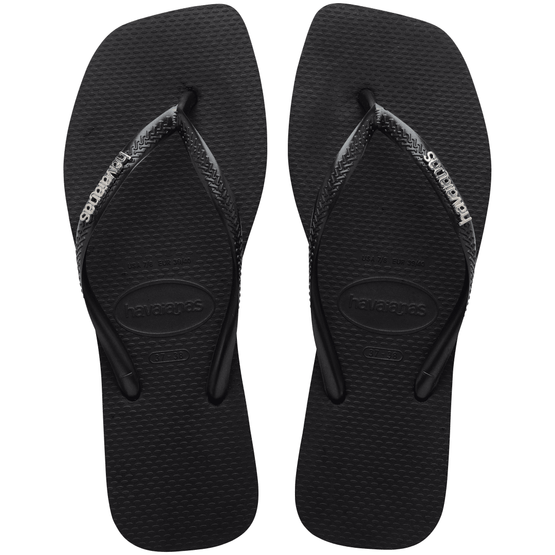 SANDALIAS HAVAIANAS SLIM SQUARE LOGO METAL FC