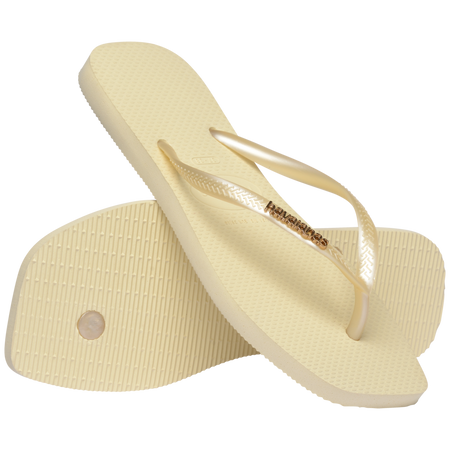 SANDALIAS HAVAIANAS SLIM SQUARE LOGO METAL FC