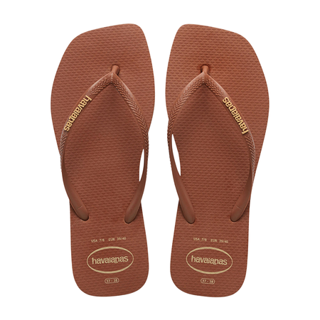 Slim Square Logo Pop Up Flip Flops