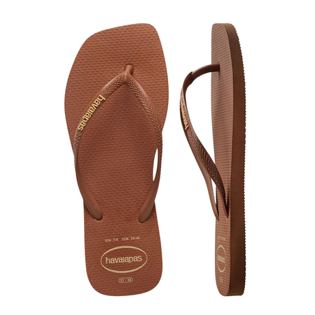 Slim Square Logo Pop Up Flip Flops