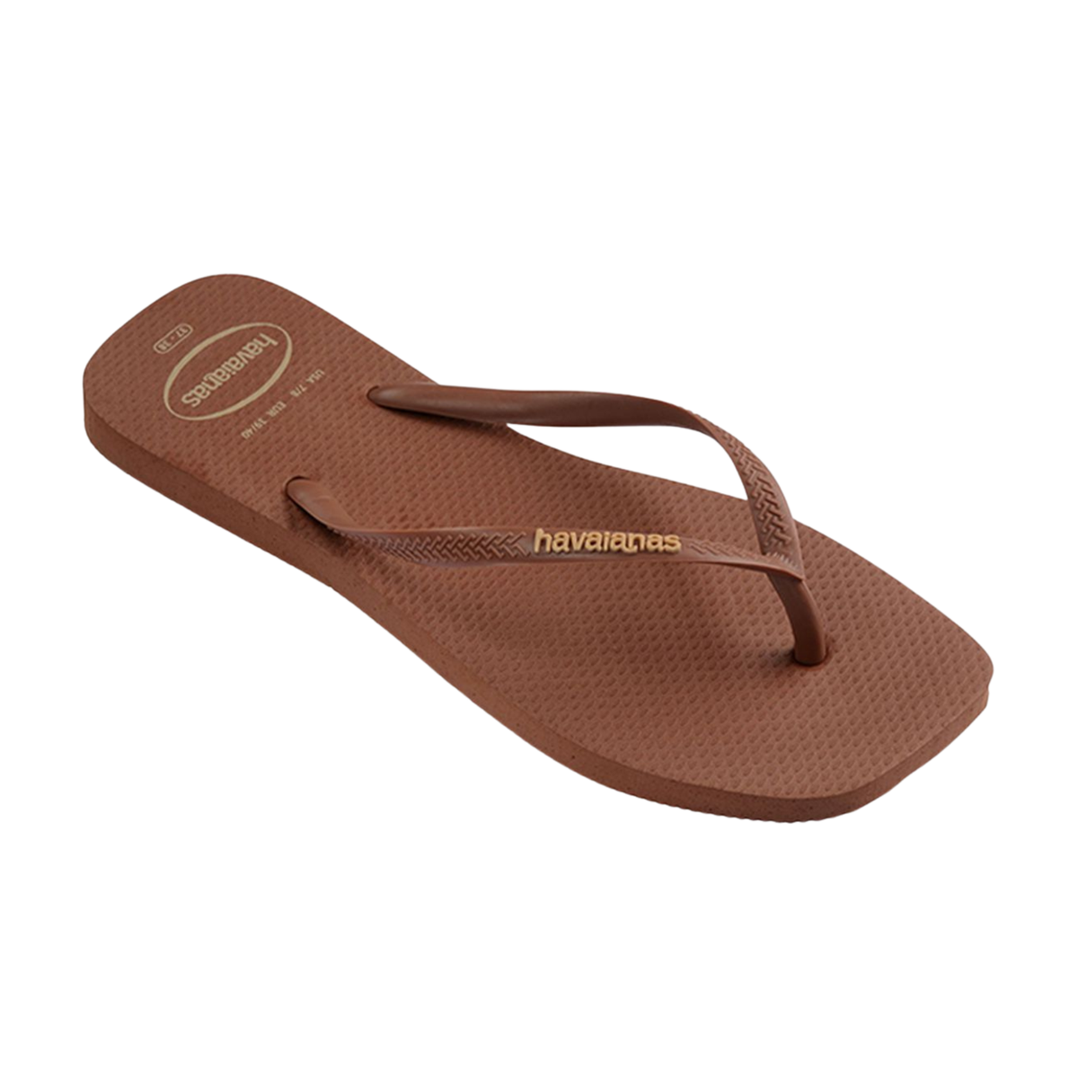 Slim Square Logo Pop Up Flip Flops