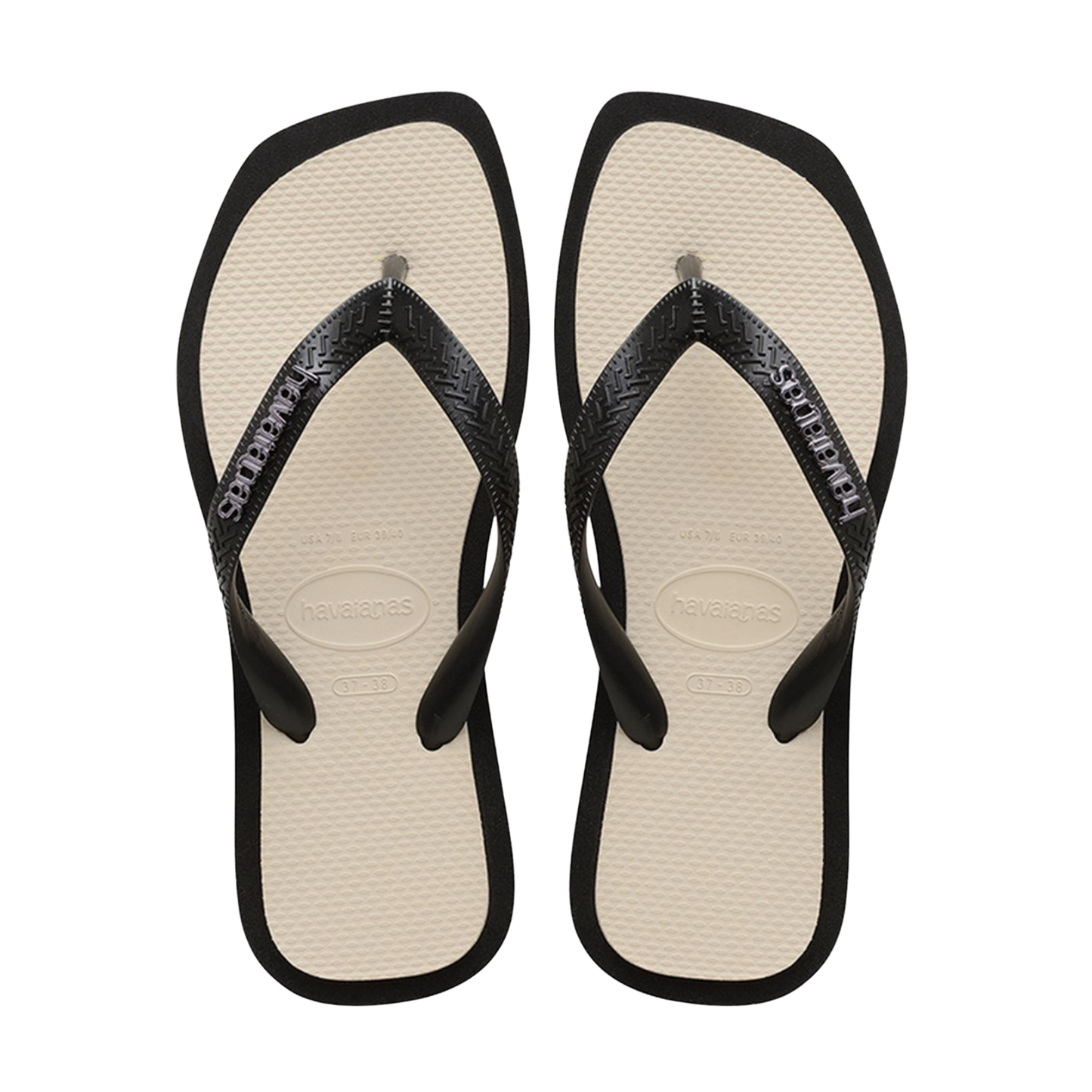 Top Square Fusion Flip Flops