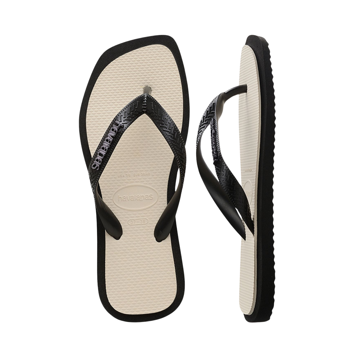 Top Square Fusion Flip Flops
