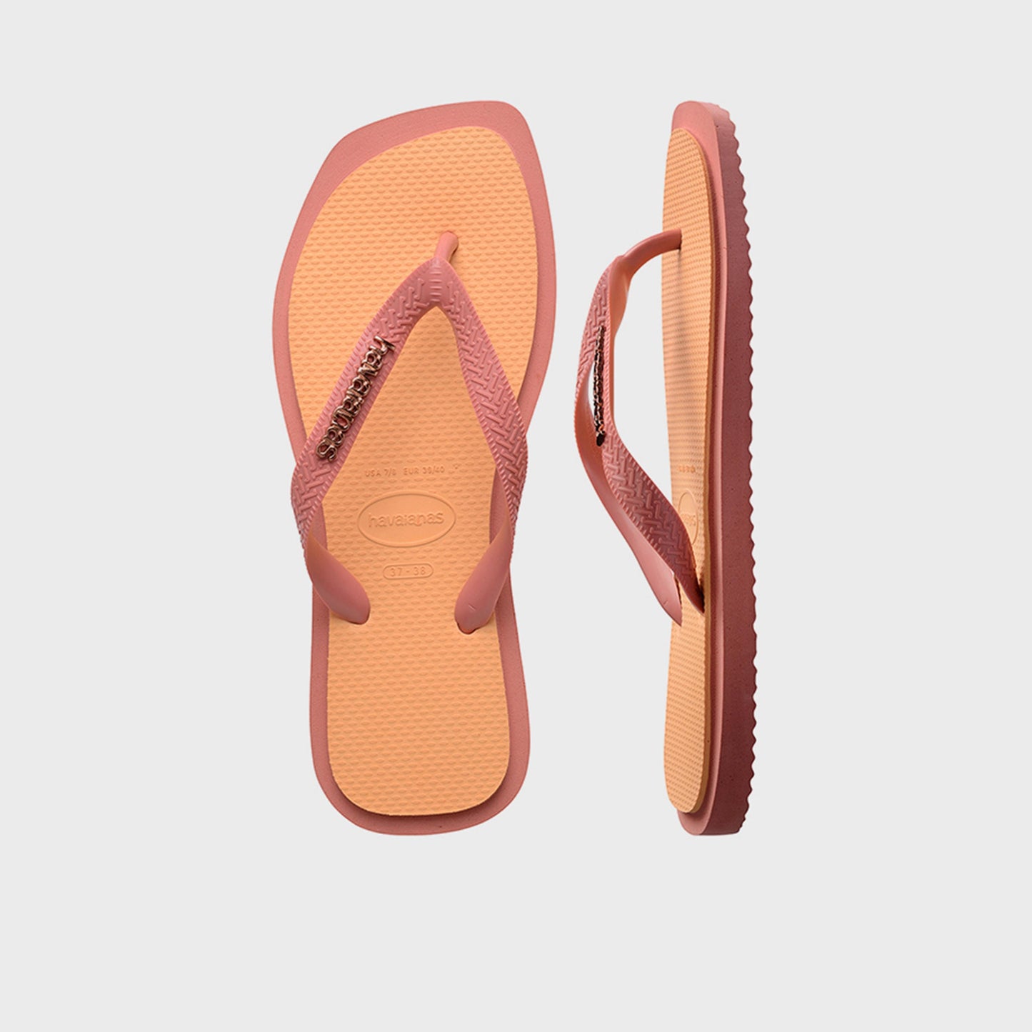 Top Square Fusion Flip Flops