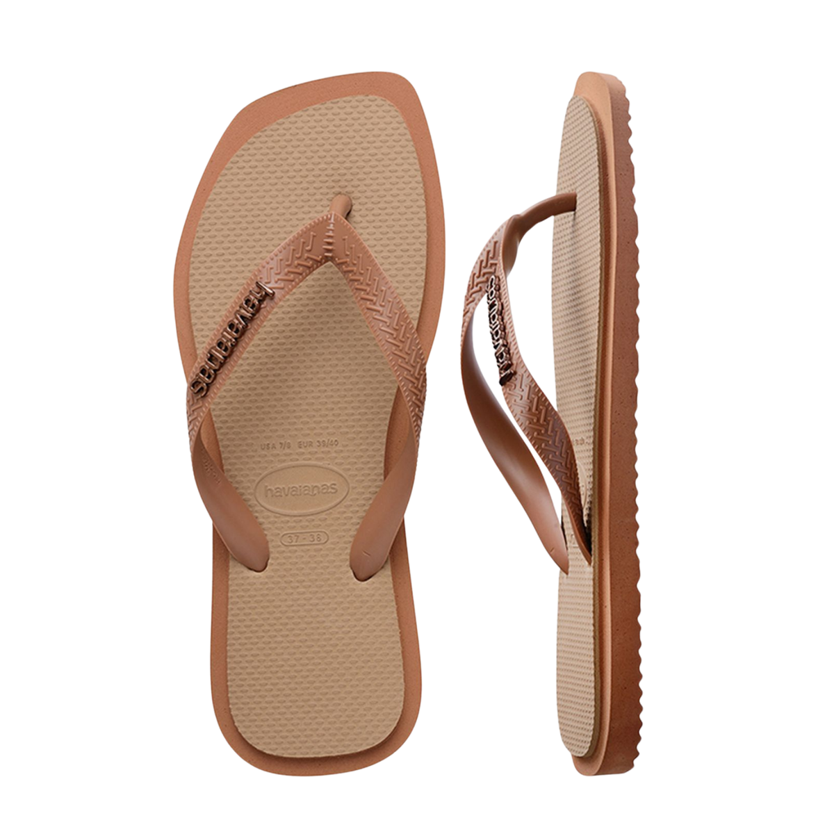 Top Square Fusion Flip Flops