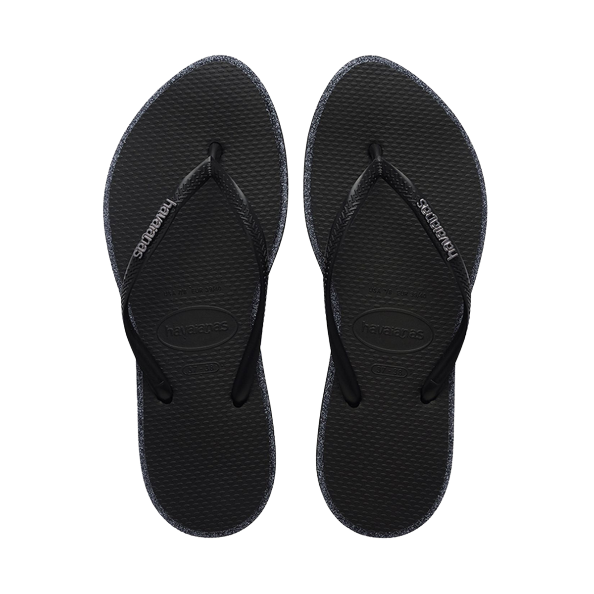 Slim Point Glitter Flip Flops