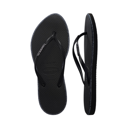 Slim Point Glitter Flip Flops