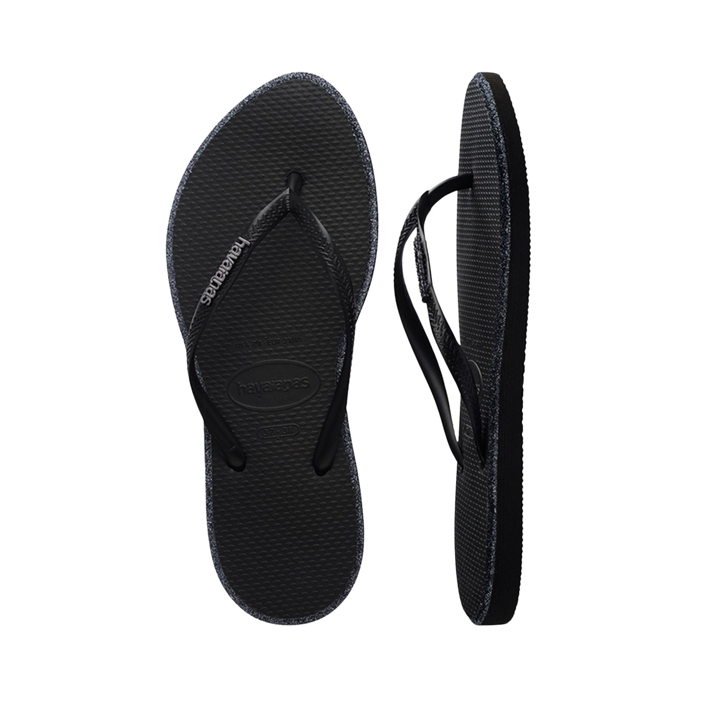 Slim Point Glitter Flip Flops