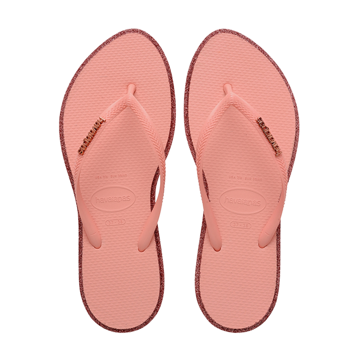 Slim Point Glitter Flip Flops