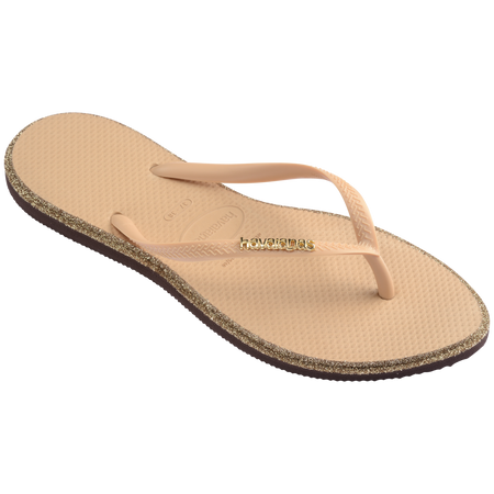 Slim Point Glitter Flip Flops
