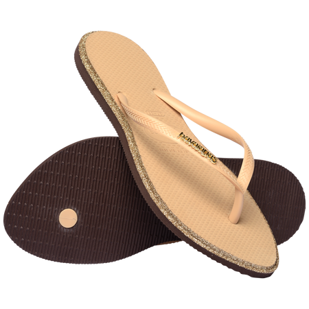 Slim Point Glitter Flip Flops