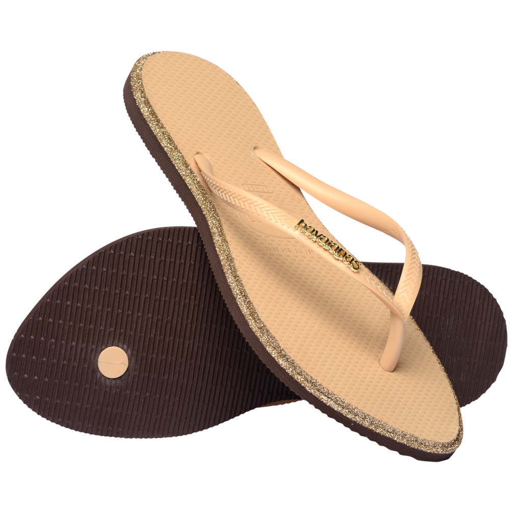 Slim Point Glitter Flip Flops