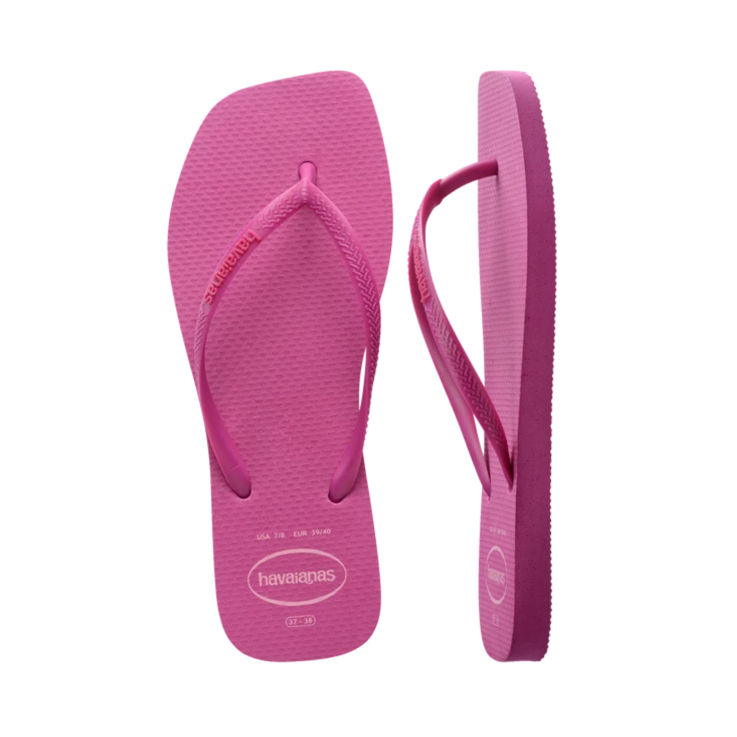 Slim Square Logo Pop Up Flip Flops